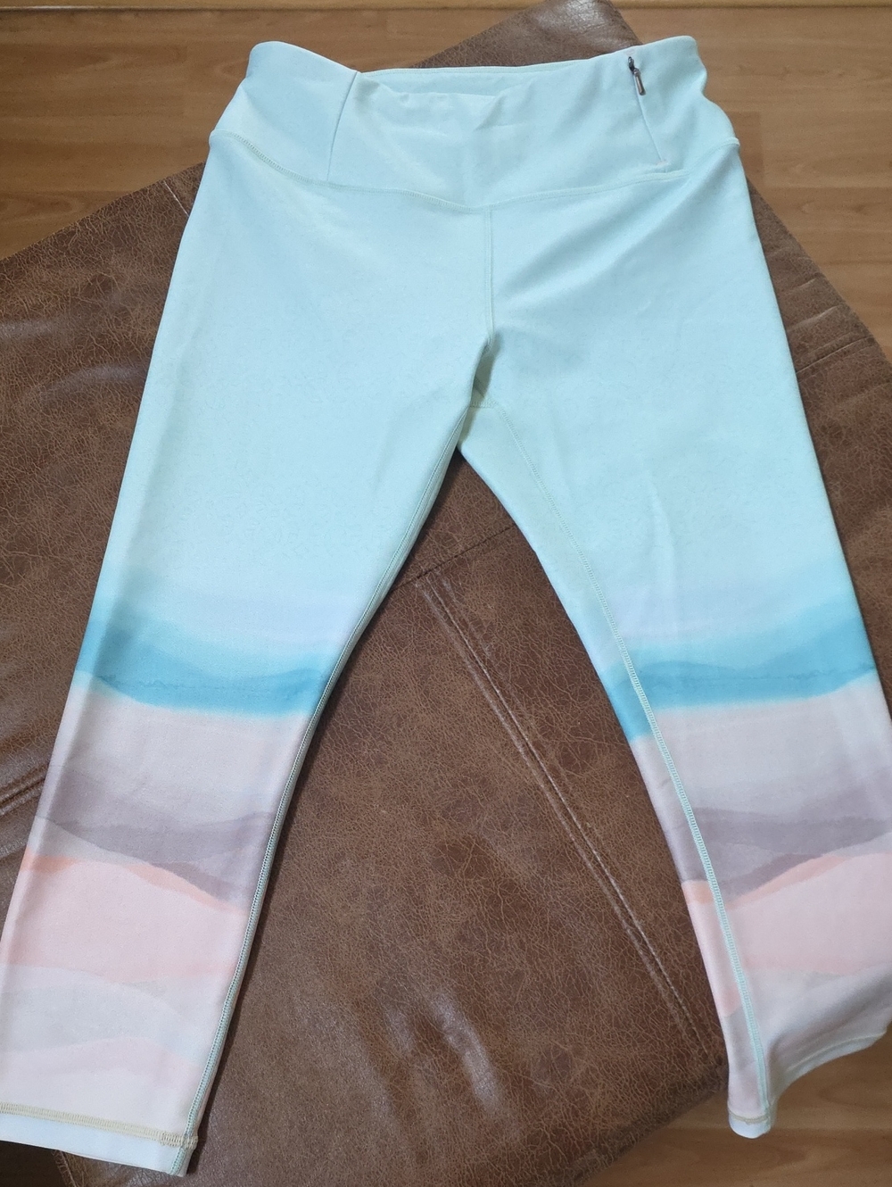 CALIA by Carrie Underwood Pastel Ombre Leggings in Mint, Aqua & Peach